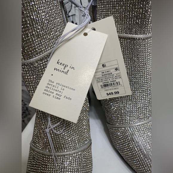 Silver Cailin Rhinestone Ankle Boots - A New Day - Picture 10 of 10